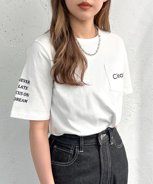 apres jour mignon（アプレジュールミニョン）の「アソートシュエットＴシャツ【ZOZOTOWN限定アイテム】（Tシャツ/カットソー・レディース・ネイビー/グリーン/ホワイト系その他3/ホワイト系その他2/ボルドー/ブラック/オフホワイト/ブラック系その他/ホワイト系その他・X-LARGE/フリー）」の19枚目の写真