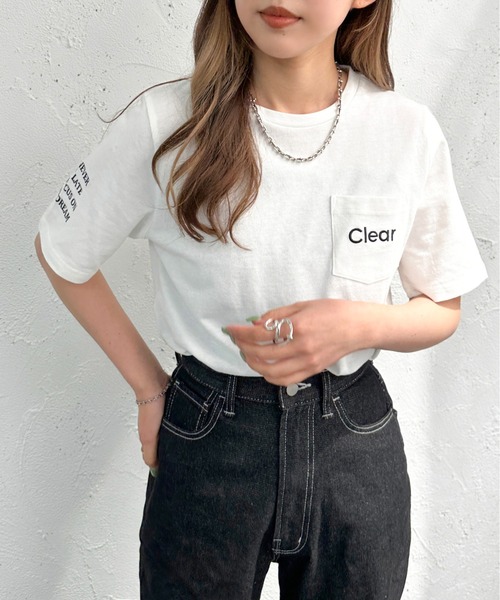 apres jour mignon（アプレジュールミニョン）の「アソートシュエットＴシャツ【ZOZOTOWN限定アイテム】（Tシャツ/カットソー・レディース・ネイビー/グリーン/ホワイト系その他3/ホワイト系その他2/ボルドー/ブラック/オフホワイト/ブラック系その他/ホワイト系その他・X-LARGE/フリー）」の20枚目の写真