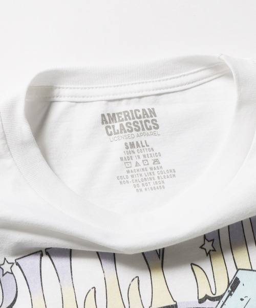 ROOPTOKYO(ループトウキョウ)の「AMERICAN CLASSICS/アメリカンクラシックス BILLY JOEL PASTEL PIANO MAN MENS LIGHTWEIGHT T-SHIRT 半袖Tシャツ フロントデザイン プリントTシャツ 白Tシャツ(Tシャツ/カットソー・メンズ・ホワイト・S/XL/L/M)」の6枚目の写真