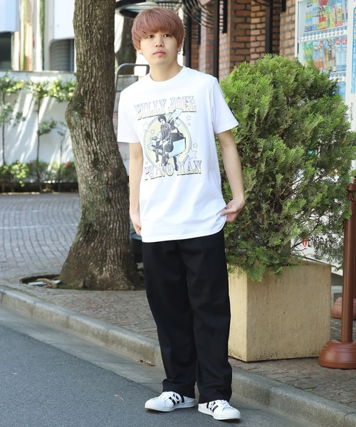 ROOPTOKYO(ループトウキョウ)の「AMERICAN CLASSICS/アメリカンクラシックス BILLY JOEL PASTEL PIANO MAN MENS LIGHTWEIGHT T-SHIRT 半袖Tシャツ フロントデザイン プリントTシャツ 白Tシャツ(Tシャツ/カットソー・メンズ・ホワイト・S/XL/L/M)」の8枚目の写真