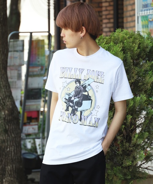 ROOPTOKYO(ループトウキョウ)の「AMERICAN CLASSICS/アメリカンクラシックス BILLY JOEL PASTEL PIANO MAN MENS LIGHTWEIGHT T-SHIRT 半袖Tシャツ フロントデザイン プリントTシャツ 白Tシャツ(Tシャツ/カットソー・メンズ・ホワイト・S/XL/L/M)」の13枚目の写真