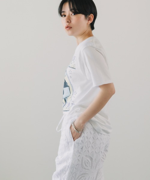 ROOPTOKYO(ループトウキョウ)の「AMERICAN CLASSICS/アメリカンクラシックス BILLY JOEL PASTEL PIANO MAN MENS LIGHTWEIGHT T-SHIRT 半袖Tシャツ フロントデザイン プリントTシャツ 白Tシャツ(Tシャツ/カットソー・メンズ・ホワイト・S/XL/L/M)」の15枚目の写真