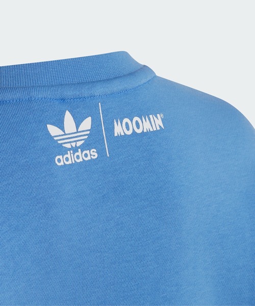 adidas(アディダス)の「アディダス オリジナルス × ムーミン クルーネック セットアップ / アディダスオリジナルス adidas Originals(スウェット・キッズ・ライトブルー・130/100/110/120)」の9枚目の写真