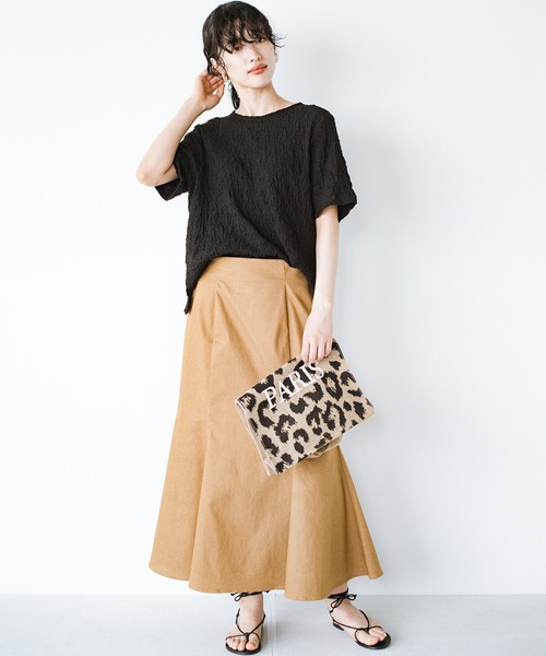 haco!(ハコ)の「品のある色っぽさを身につける!ラインを出さずともメリハリがつく のびのび素材のマーメイドスカート(スカート・レディース・キャメル・SMALL/MEDIUM/LARGE/X-LARGE)」の18枚目の写真