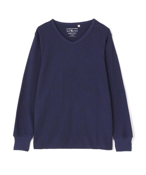 DAILY/デイリー》L/S THERMAL V-NECK T-SHIRT / デイリー長袖