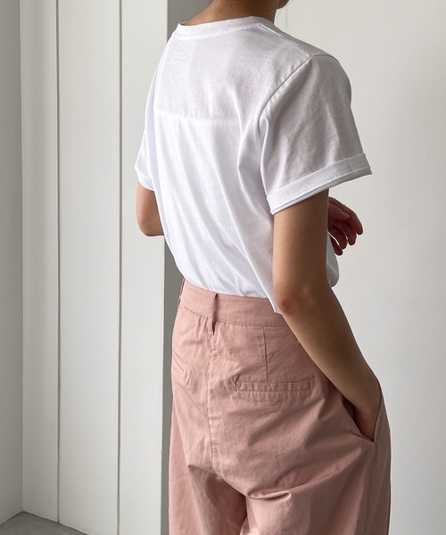 CANAL JEAN（キャナルジーン）の「El mar(エルマール) "sunday morning"半袖Tシャツ（Tシャツ/カットソー・レディース・チャコールグレー/ホワイト/ヘザーグレー・ONE SIZE）」の5枚目の写真