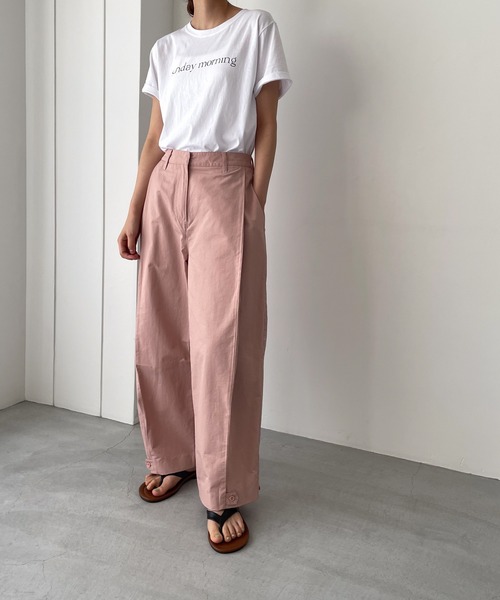 CANAL JEAN（キャナルジーン）の「El mar(エルマール) "sunday morning"半袖Tシャツ（Tシャツ/カットソー・レディース・チャコールグレー/ホワイト/ヘザーグレー・ONE SIZE）」の6枚目の写真