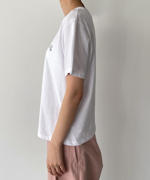 CANAL JEAN（キャナルジーン）の「El mar(エルマール) "sunday morning"半袖Tシャツ（Tシャツ/カットソー・レディース・チャコールグレー/ホワイト/ヘザーグレー・ONE SIZE）」の15枚目の写真