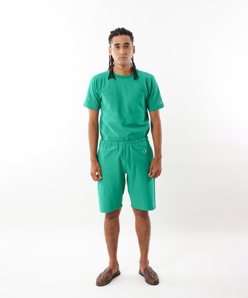 Champion(チャンピオン)の「【Champion/チャンピオン】メンズ リバースウィーブショートパンツ(その他パンツ・メンズ・ライトグリーン・SMALL/LARGE/MEDIUM/X-LARGE)」の2枚目の写真