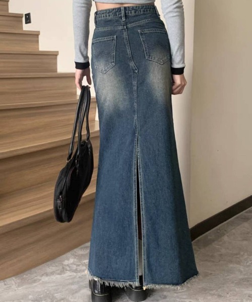 【24SS NEW】FERRAGAMO_women / ヴィンテージ デニム スカート 24SS NEW】FERRAGAMO_women / ヴィンテージ デニム スカート