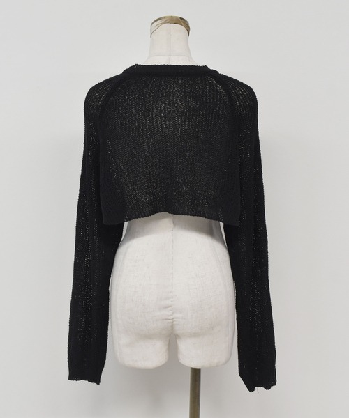 セール】【ZOZO限定】ショートボレロシアーカーディガン