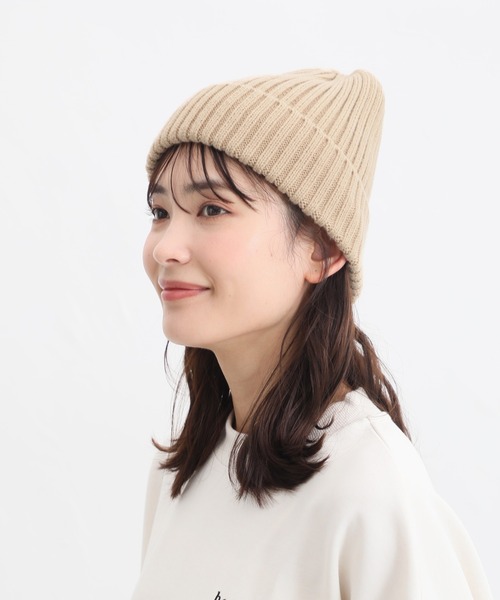 Honeys(ハニーズ)の「ニット帽(ニットキャップ/ビーニー・レディース・レッド系その他/アイボリー/ベージュ/杢グレー/ブラック・FREE)」の20枚目の写真