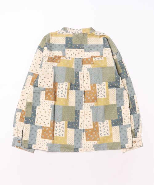 The New Society(ザ・ニューソサエティー)の「The New Society / パッチワークプリントシャツ<140-150cm>(シャツ/ブラウス・キッズ・マルチ・10Y)」の2枚目の写真