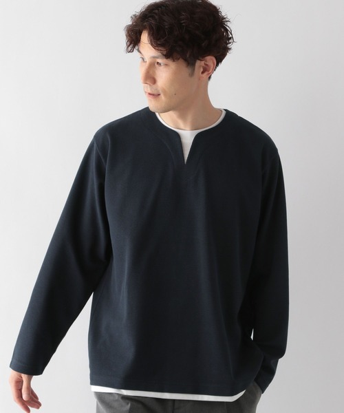 GLOBAL WORK(グローバルワーク)の「キーネックレイヤード/長袖/704826(Tシャツ/カットソー・メンズ・ネイビー/ライトグレー/スカイブルー/グリーン/チャコールグレー・SMALL/MEDIUM/LARGE/X-LARGE)」の19枚目の写真