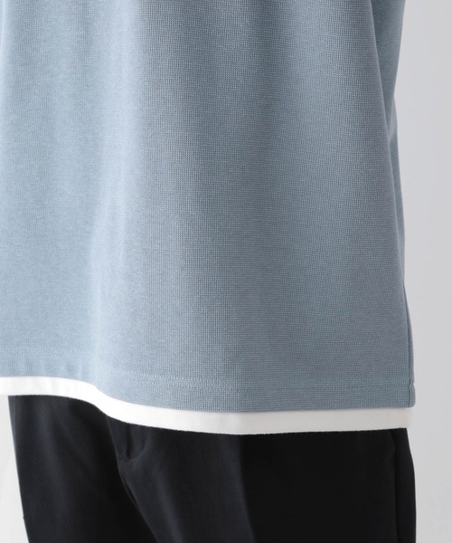 GLOBAL WORK(グローバルワーク)の「キーネックレイヤード/長袖/704826(Tシャツ/カットソー・メンズ・ネイビー/ライトグレー/スカイブルー/グリーン/チャコールグレー・SMALL/MEDIUM/LARGE/X-LARGE)」の12枚目の写真