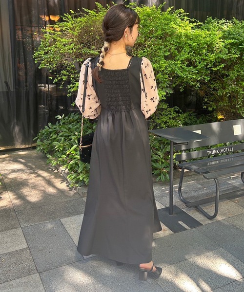 one after another NICE CLAUP(ワンアフターアナザーナイスクラップ)の「袖異素材ドッキングワンピース/dresscollection(ドレス・レディース・ピンク/アイボリー/ブラック・FREE)」の15枚目の写真