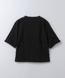 6roku シアーシャーリングTシャツ　黒 6(ROKU) tシャツ 「6(ROKU)」シアー シャーリング Tシャツ
