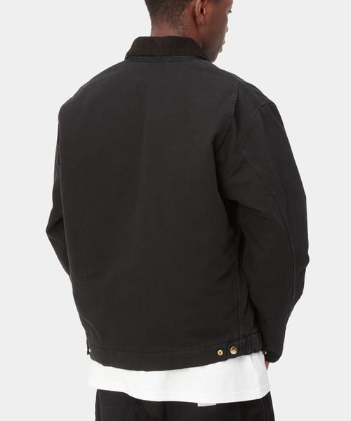 Carhartt WIP（カーハートダブリューアイピー）の「Carhartt WIP/カーハートダブリューアイピー OG DETROIT JACKET ジャケット デッキジャケット ルーズフィット I027358（ブルゾン・メンズ・ブラウン/ブラック/スモーキーグリーン系/ライトグレー/タン・S/M/L/XL）」の17枚目の写真