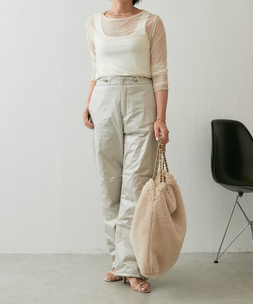 GROVE SEOUL（グローブソウル）の「GROVE SEOUL/ナイロンパンツ（その他パンツ・レディース・アイボリー・SMALL）」の7枚目の写真