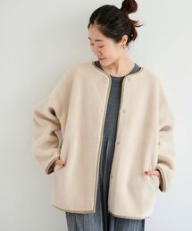 le.coeur blanc | リバーシブルフェイクムートンジャケット(その他アウター)