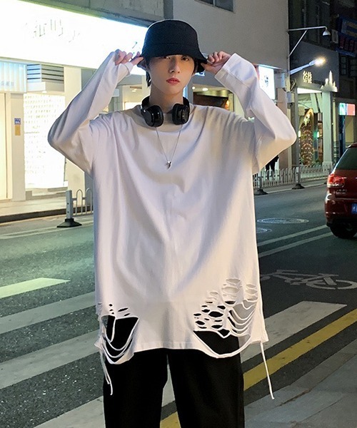 ALL RUNS（オールランズ）の「△DAMAGE LAYERED T-SHIRT/ダメージ