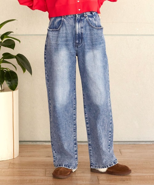 WCLOSET ダブルクローゼット パンツ w closet（ダブルクローゼット）の「ウエストホックデニムパンツ