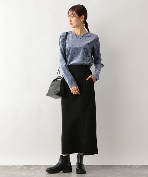 【美品】エブール Tシャツ カットソー プルオーバー ボートネック ebure エブール ドルマンスリーブ ボートネックプルオーバー