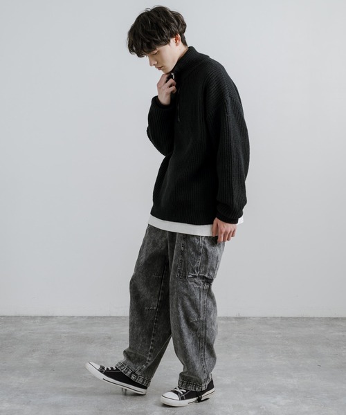 ワイドシルエットバルーンカーゴデニムパンツ(デニムパンツ)|Rocky Monroe(ロッキーモンロー) ワイドシルエットバルーンカーゴデニムパンツ(デニムパンツ)|Rocky Monroe(ロッキーモンロー)