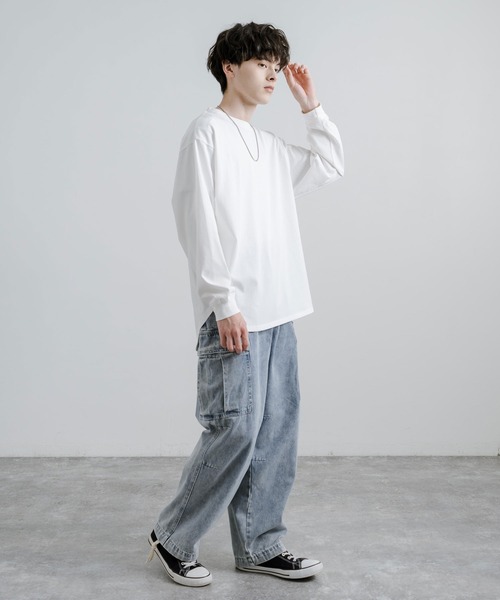 ワイドシルエットバルーンカーゴデニムパンツ(デニムパンツ)|Rocky Monroe(ロッキーモンロー) ワイドシルエットバルーンカーゴデニムパンツ(デニムパンツ)|Rocky Monroe(ロッキーモンロー)