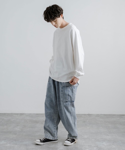 ワイドシルエットバルーンカーゴデニムパンツ(デニムパンツ)|Rocky Monroe(ロッキーモンロー) ワイドシルエットバルーンカーゴデニムパンツ(デニムパンツ)|Rocky Monroe(ロッキーモンロー)