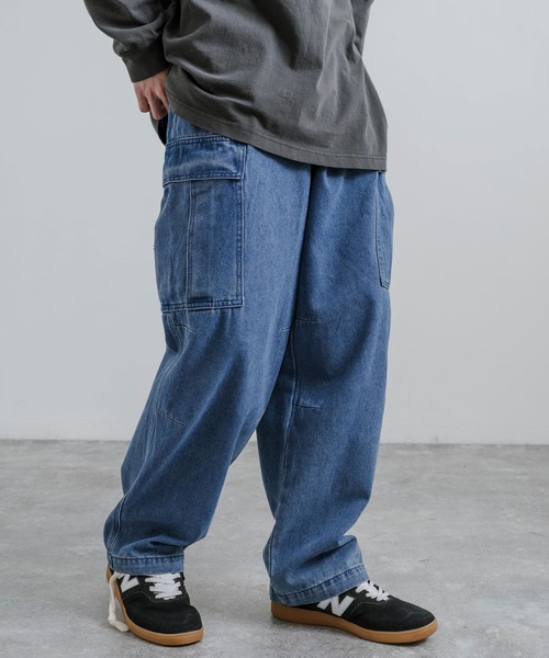 ワイドシルエットバルーンカーゴデニムパンツ(デニムパンツ)|Rocky Monroe(ロッキーモンロー) ワイドシルエットバルーンカーゴデニムパンツ(デニムパンツ)|Rocky Monroe(ロッキーモンロー)
