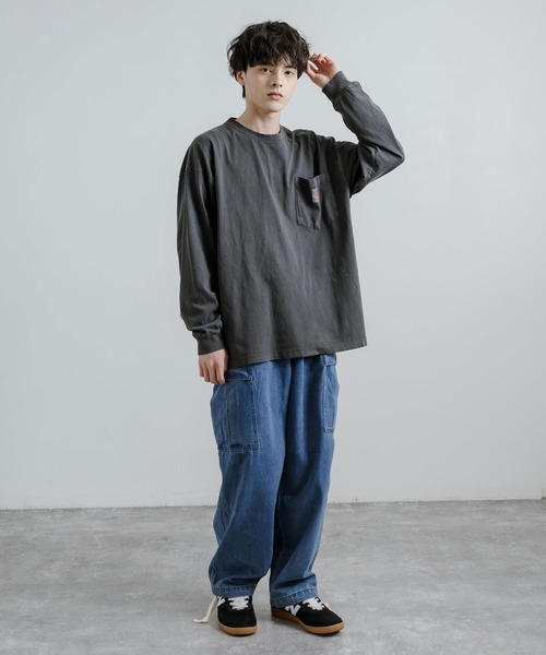 ワイドシルエットバルーンカーゴデニムパンツ(デニムパンツ)|Rocky Monroe(ロッキーモンロー) ワイドシルエットバルーンカーゴデニムパンツ(デニムパンツ)|Rocky Monroe(ロッキーモンロー)