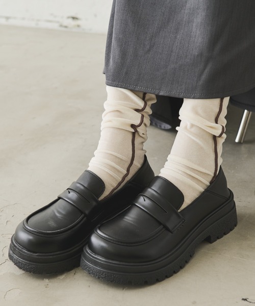 Aunt Marie's（アントマリーズ）の「ボリュームソールローファー（ローファー・レディース・ブラック・L/LL/M/S）」の3枚目の写真