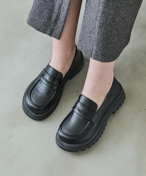 Aunt Marie's（アントマリーズ）の「ボリュームソールローファー（ローファー・レディース・ブラック・L/LL/M/S）」の20枚目の写真