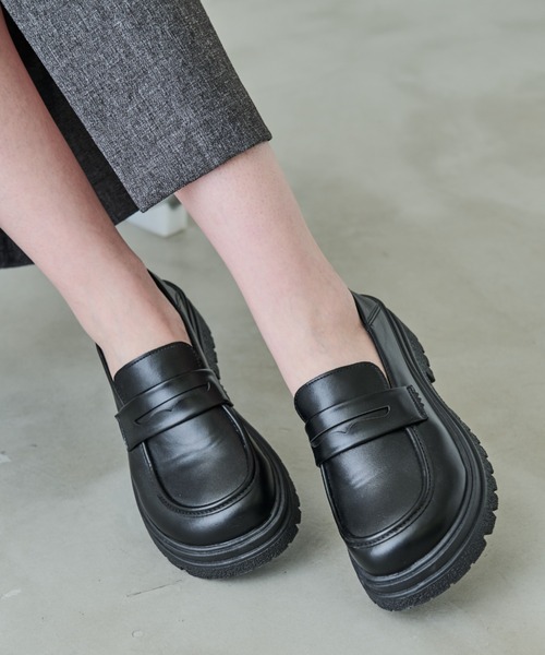 Aunt Marie's（アントマリーズ）の「ボリュームソールローファー（ローファー・レディース・ブラック・L/LL/M/S）」の16枚目の写真