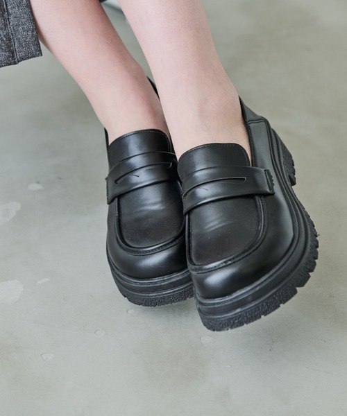 Aunt Marie's（アントマリーズ）の「ボリュームソールローファー（ローファー・レディース・ブラック・L/LL/M/S）」の12枚目の写真