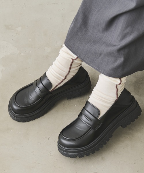 Aunt Marie's（アントマリーズ）の「ボリュームソールローファー（ローファー・レディース・ブラック・L/LL/M/S）」の8枚目の写真