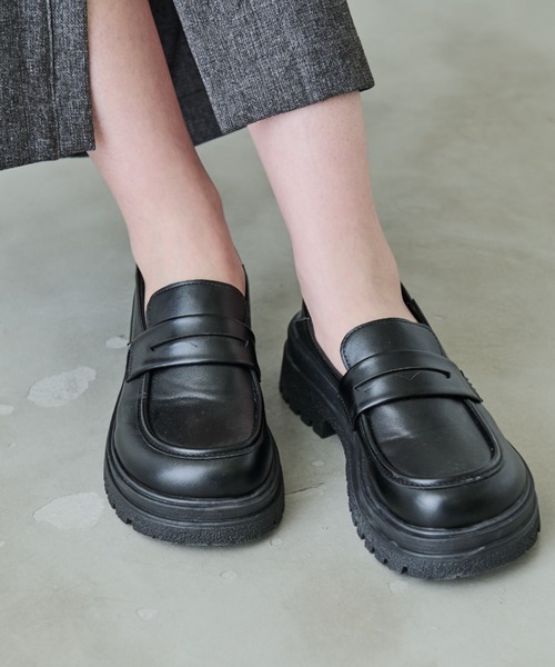 Aunt Marie's（アントマリーズ）の「ボリュームソールローファー（ローファー・レディース・ブラック・L/LL/M/S）」の18枚目の写真