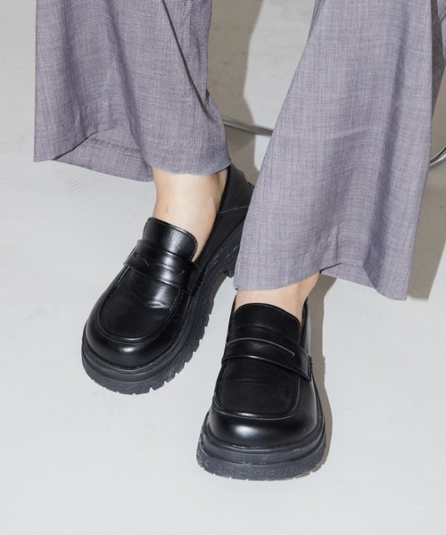 Aunt Marie's（アントマリーズ）の「ボリュームソールローファー（ローファー・レディース・ブラック・L/LL/M/S）」の15枚目の写真