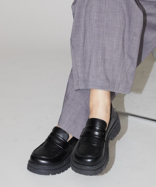 Aunt Marie's（アントマリーズ）の「ボリュームソールローファー（ローファー・レディース・ブラック・L/LL/M/S）」の11枚目の写真