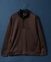 ANPAS（アンパス）の「Punch the dough Collar Separated Half Zip Pullover/ポンチ クレリック ハーフジップ プルオーバー ジャージ（スウェット・メンズ）」