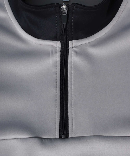 ANPAS(アンパス)の「Punch the dough Collar Separated Half Zip Pullover/ポンチ クレリック ハーフジップ プルオーバー ジャージ(スウェット・メンズ・チャコール/カーキブラウン/グレイッシュベージュ/ブラック・LL/M/L)」の12枚目の写真