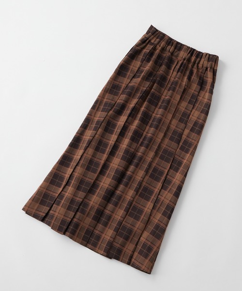 MONO-MART LADY'S（モノマートレディース）の「プリーツロングスカート（スカート・レディース・ネイビー系1/ブラック系1/ブラック/ブラウン系1/チャコールグレー・FREE）」の7枚目の写真