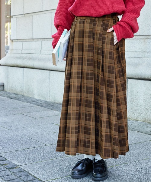 MONO-MART LADY'S（モノマートレディース）の「プリーツロングスカート（スカート・レディース・ネイビー系1/ブラック系1/ブラック/ブラウン系1/チャコールグレー・FREE）」の13枚目の写真