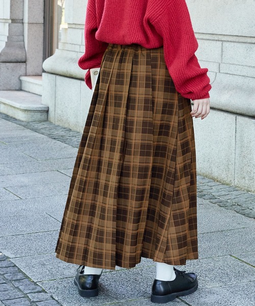 MONO-MART LADY'S（モノマートレディース）の「プリーツロングスカート（スカート・レディース・ネイビー系1/ブラック系1/ブラック/ブラウン系1/チャコールグレー・FREE）」の16枚目の写真