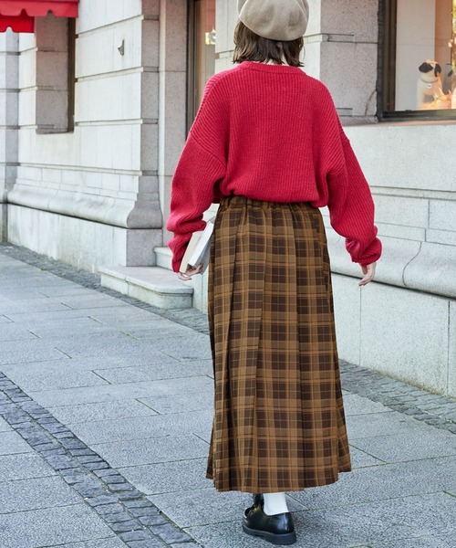 MONO-MART LADY'S（モノマートレディース）の「プリーツロングスカート（スカート・レディース・ネイビー系1/ブラック系1/ブラック/ブラウン系1/チャコールグレー・FREE）」の20枚目の写真