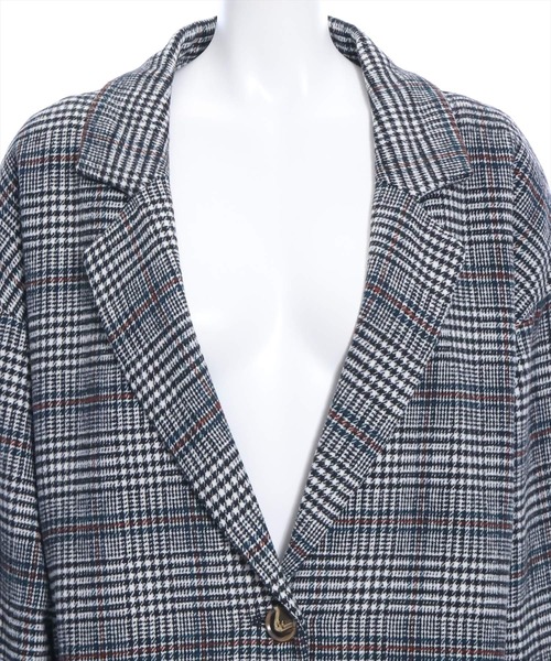 clear（クリア）の「ミディアム丈オーバーサイズシングルコート[低身長用サイズ有]（ステンカラーコート・レディース・ブラウン系その他/ブラック系その他・F/XS）」の11枚目の写真