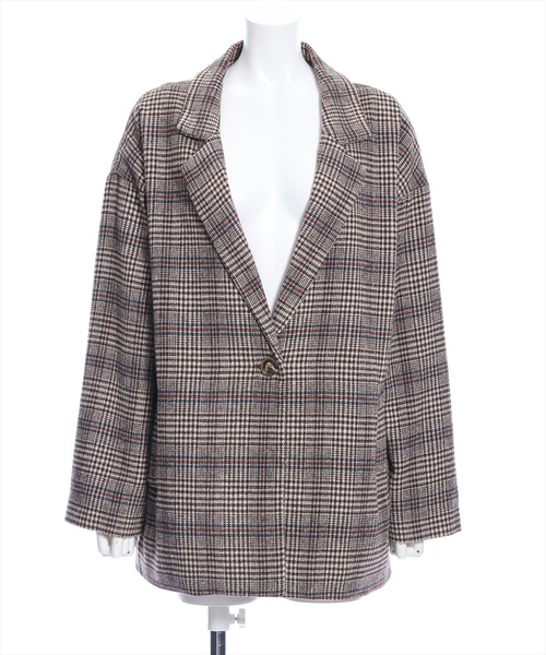 clear（クリア）の「ミディアム丈オーバーサイズシングルコート[低身長用サイズ有]（ステンカラーコート・レディース・ブラウン系その他/ブラック系その他・F/XS）」の16枚目の写真