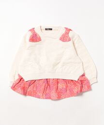 Caldia | 肩リボンハートキルトトレーナー(スウェット)