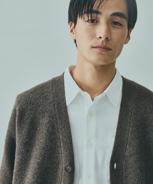 THE SHOP TK （ザ ショップ ティーケー ）の「◆スラウチカーディガン/ハグするニットシリーズ（カーディガン/ボレロ・メンズ・ブラウン系/ブルー/チャコールグレー/オフホワイト/ブルーグリーン・02/04/03）」の9枚目の写真